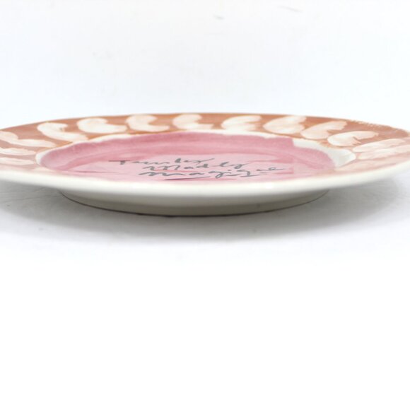 Anthropologie Hotel Magique Melange Stoneware Dessert Salad Plate Set of 4 - Picture 3 of 16